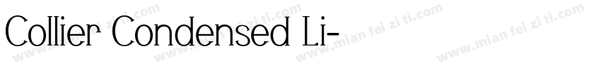 Collier Condensed Li字体转换